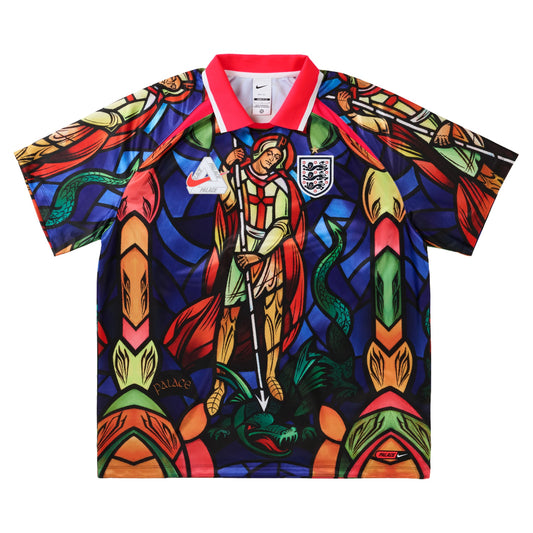Palace x Nike England Dri-FIT Football Jersey "Bright Crimson"