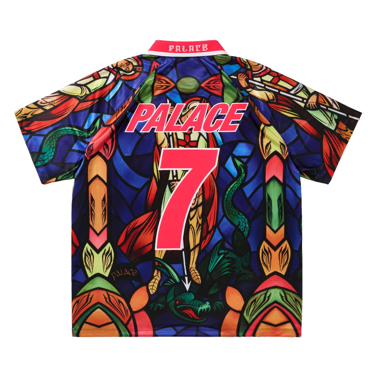Palace x Nike England Dri-FIT Football Jersey "Bright Crimson"