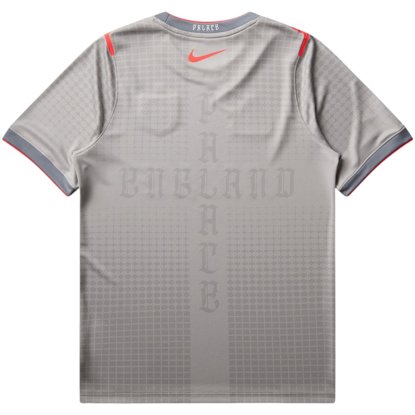 Palace x Nike England Dri-Fit Academy Pro Football Top "Pewter Grey/Bright Crimson"