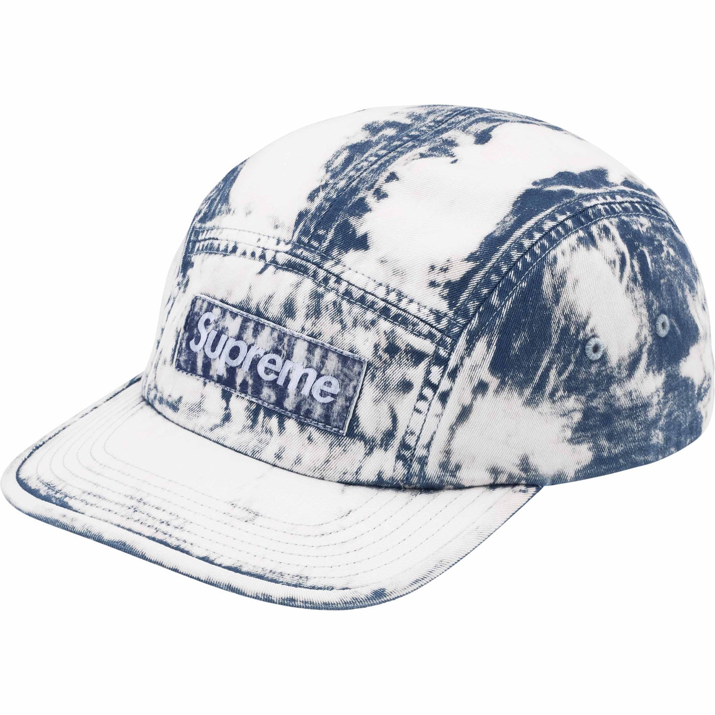 Supreme Bleached Chino Camp Cap "Navy"