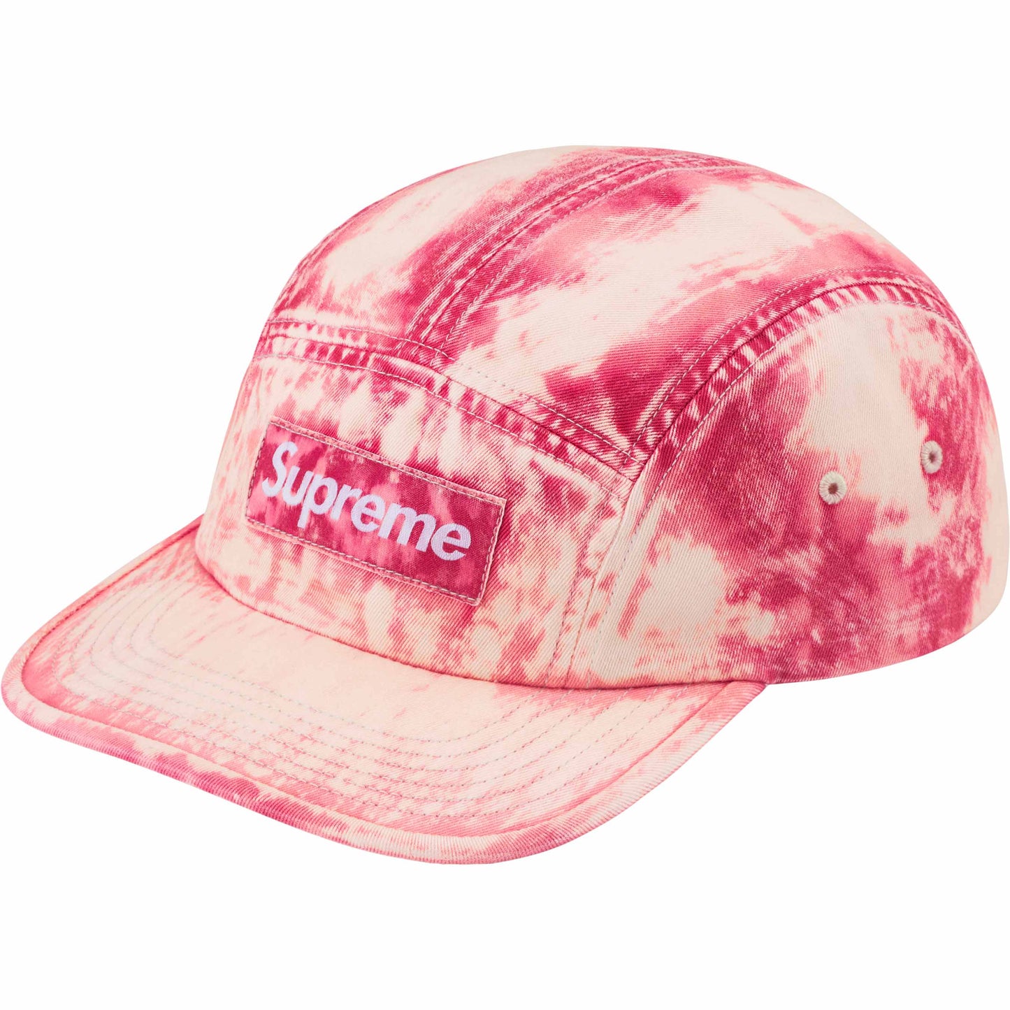 Supreme Bleached Chino Camp Cap "Red"