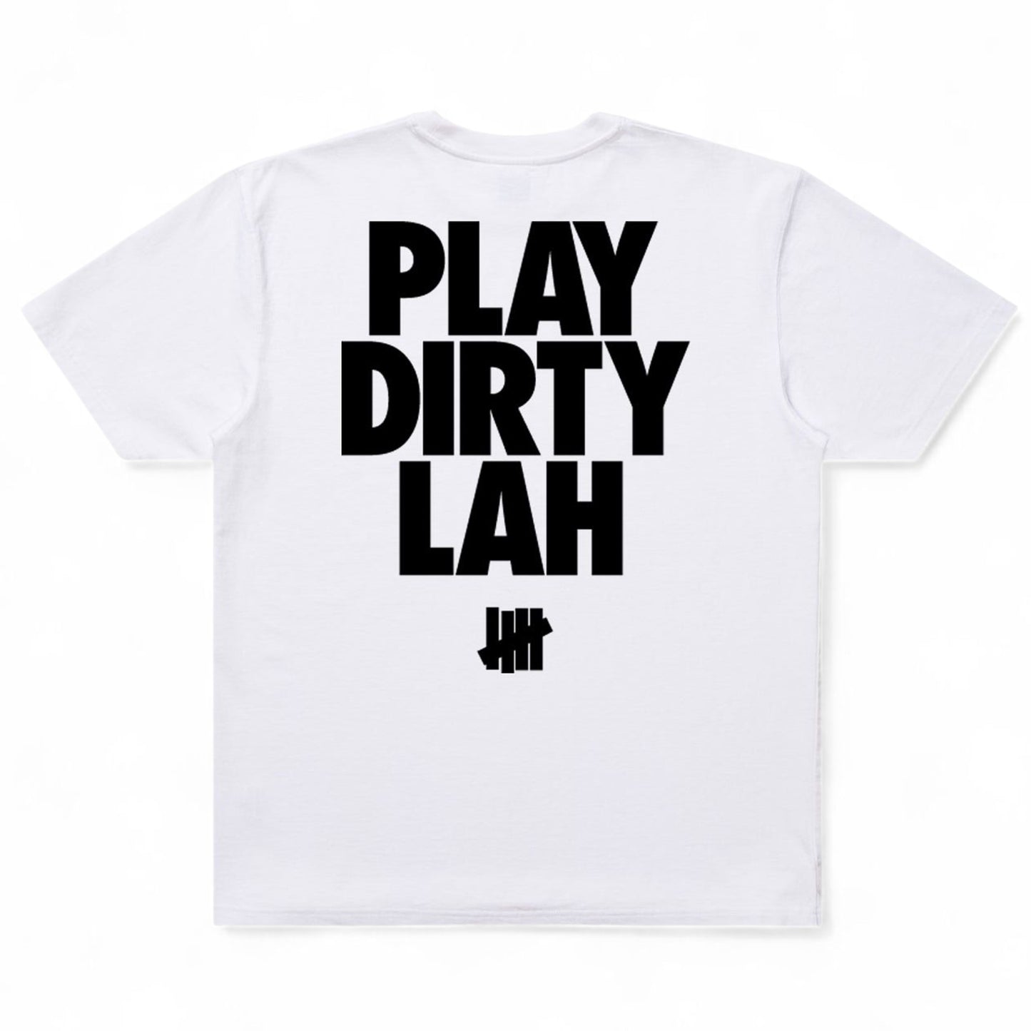 Undefeated x SneakerLAH PLAY DIRTY S/S Tee "White"