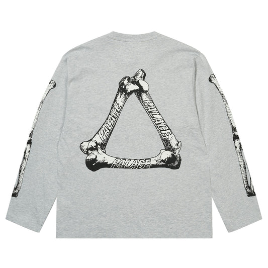 Palace Tri-Bone Longsleeve "Grey Marl"
