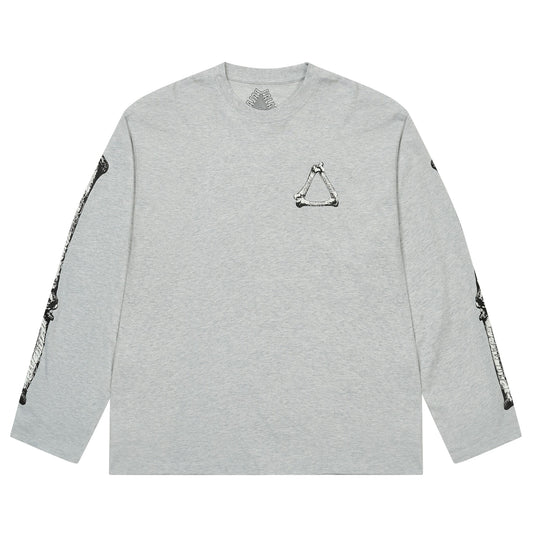 Palace Tri-Bone Longsleeve "Grey Marl"