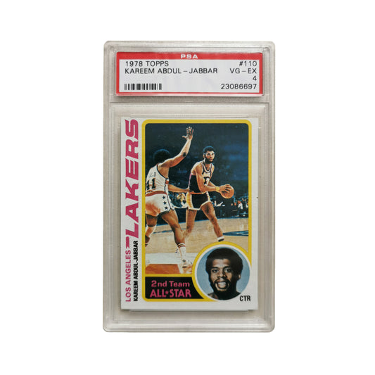 1978 Topps Basketball Kareem Abdul Jabbar #110 Very Good-Excellent PSA 4