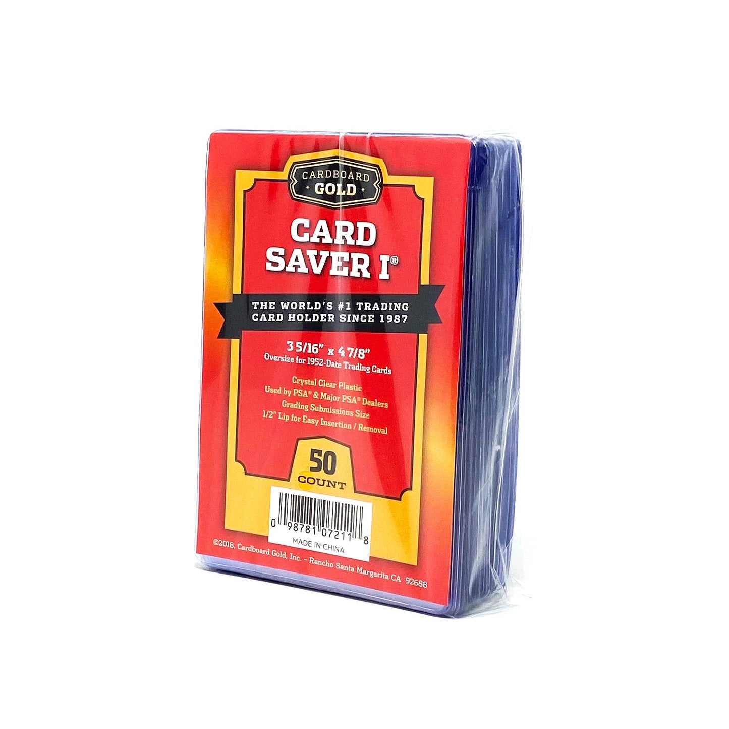 Cardboard Gold Card Saver 1 Semi Rigid Card Holder