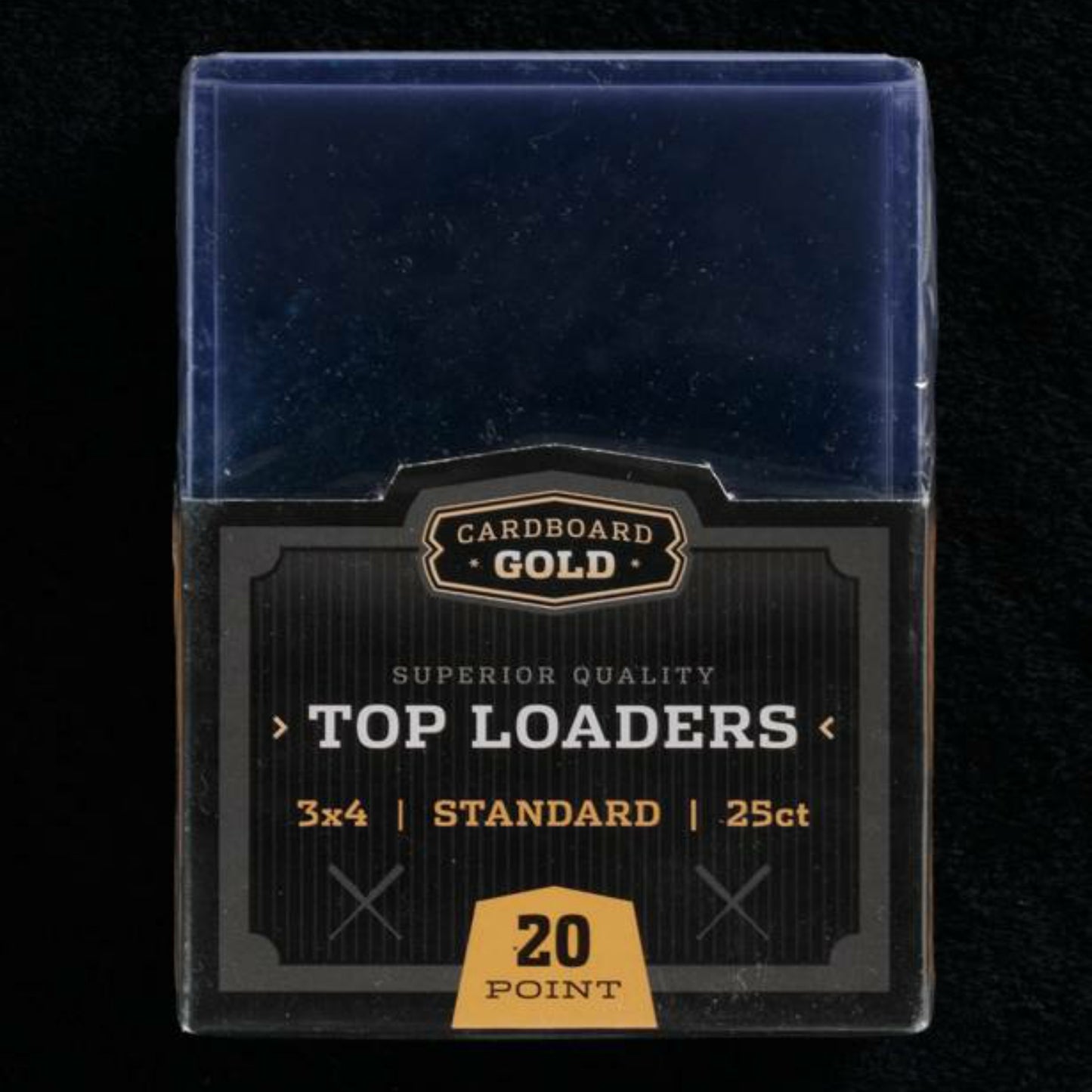 Cardboard Gold 3 x 4 Top Loader Toploader - 20 Point/Pt