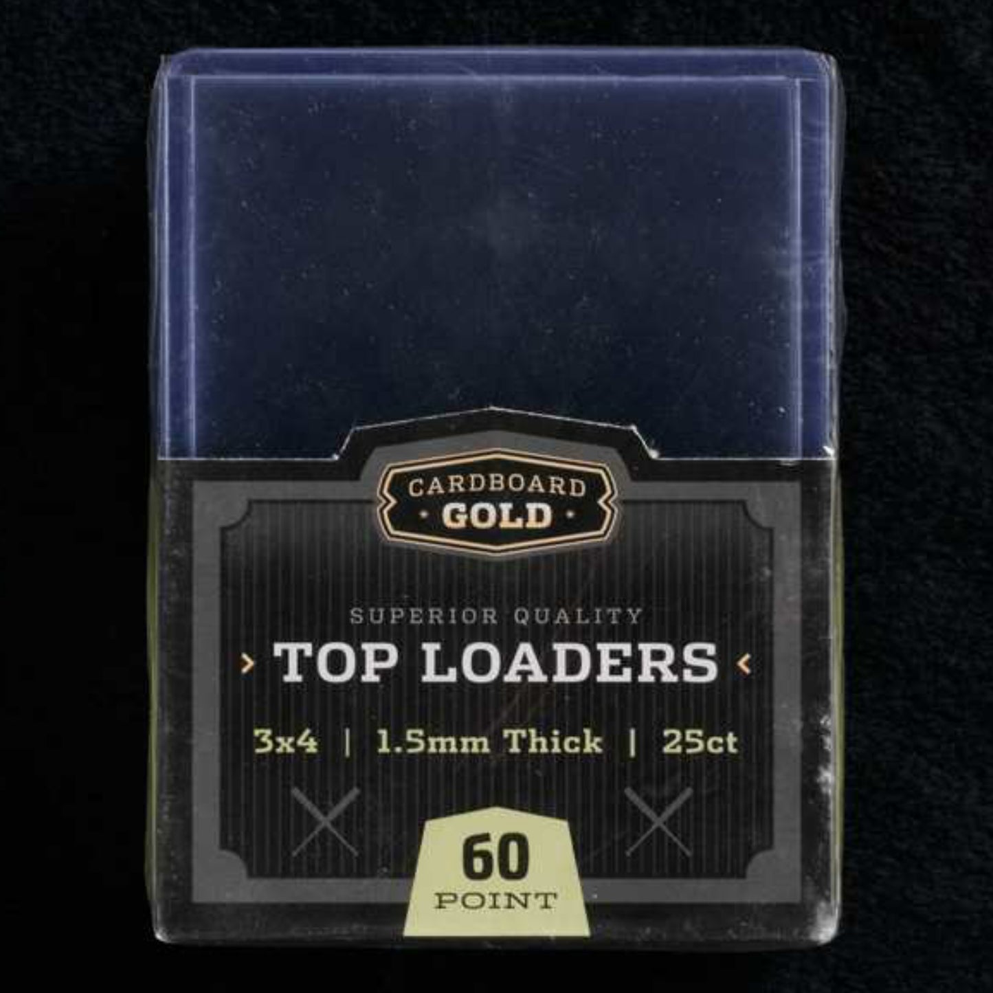 Cardboard Gold 3 x 4 Top Loader Toploader - 60 Point/Pt