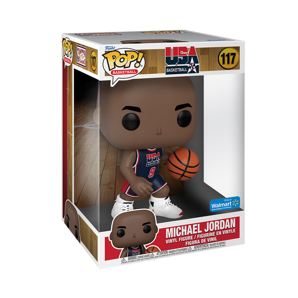 Funko Pop! USA Basketball Michael Jordan 10 Inch #117 Walmart Exclusive
